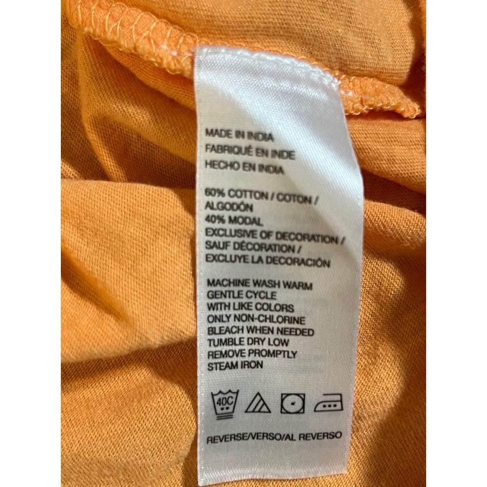 IZOD Womens XXL Orange Short Sleeve Scoop Neck Cotton Modal Blend Basic Tee - Picture 9 of 12